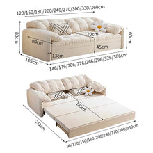 Load image into Gallery viewer, Cottonfy Cloud Elephant Ears Folding Corner Sofa Bed with Storage Cottonfy UK