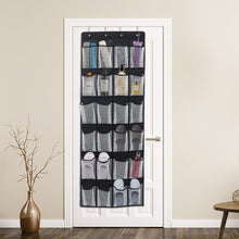 Load image into Gallery viewer, 24 Pocket Fabric Door Hanging Storage Bag with Hooks Shelves & Racks Living and Home