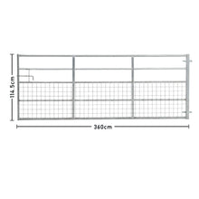 Load image into Gallery viewer, Durable and Rust-Resistan Half Mesh Metal Field Farm Gate Farm Gates Living and Home 12FT/3.6M