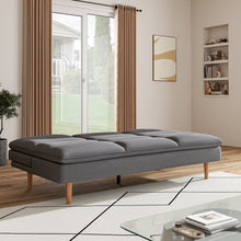 Load image into Gallery viewer, 182cm Grey Fabric 3 Seater Sofa Bed Sleeper Sofa Beds Living and Home