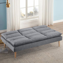 Load image into Gallery viewer, 182cm Grey Fabric 3 Seater Sofa Bed Sleeper Sofa Beds Living and Home
