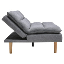 Load image into Gallery viewer, 182cm Grey Fabric 3 Seater Sofa Bed Sleeper Sofa Beds Living and Home