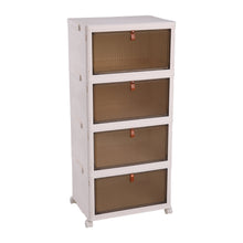 Load image into Gallery viewer, 4-layer Thicken Foldable Shoe Storage Box with Wheels