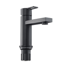Load image into Gallery viewer, Matte Black Stainless Steel Countertop Mount Bathroom Tap Basin Taps Living and Home