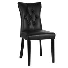 Load image into Gallery viewer, Set of 2 Leather High Backrest Dining Chairs