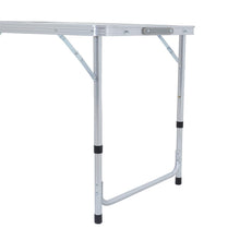 Load image into Gallery viewer, Portable Aluminium Folding Picnic Table with 4 Stools Garden Dining Sets Living and Home