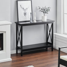 Load image into Gallery viewer, X-Design Console Tables 2 Tier Entrance Sofa Table Bookshelf Entryway Table Console Table Living and Home