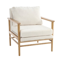 Load image into Gallery viewer, Teddy Bear Fur Wooden Armchair