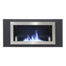 Load image into Gallery viewer, 45'' W Silver Ventless Built in Recessed Wall Mount Bio Ethanol Fireplace Fireplaces Living and Home
