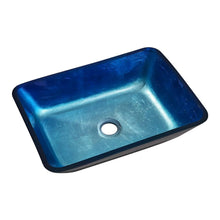 Load image into Gallery viewer, Rectangular Tempered Glass Bathroom Art Design Sink Bathroom Sinks Living and Home