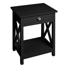 Load image into Gallery viewer, Wooden One Drawer Bedside Table