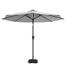 Load image into Gallery viewer, Large Solar Powered LED Patio Umbrella for Outdoor Garden Patio with Base, LG0930LG0455
