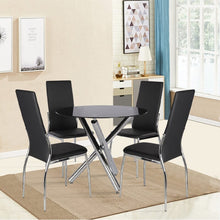 Load image into Gallery viewer, Tempered Glass Crossover Round Dining Table Living and Home