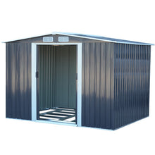 Load image into Gallery viewer, Large Metal Garden Tool Storage Shed