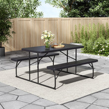 Load image into Gallery viewer, Livingandhome Foldable Picnic Table and Bench Set