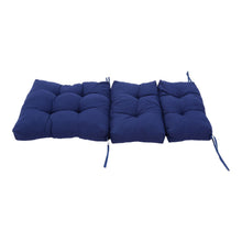 Load image into Gallery viewer, Livingandhome Tri-fold Outdoor Patio Chair Cushion - Blue