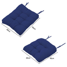 Load image into Gallery viewer, Livingandhome 2 Pcs Outdoor Lounge Chair Cushion Set - Blue