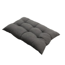 Load image into Gallery viewer, Livingandhome Rectangular Tufted Bench Cushion Seat Pad - Dark Grey