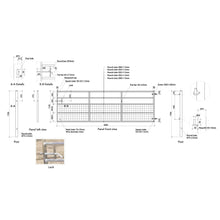 Load image into Gallery viewer, Durable and Rust-Resistan Half Mesh Metal Field Farm Gate Farm Gates Living and Home