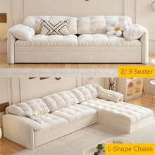 Load image into Gallery viewer, Cottonfy Cloud Elephant Ears Folding Corner Sofa Bed with Storage Cottonfy UK