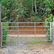 Load image into Gallery viewer, Durable and Rust-Resistan Half Mesh Metal Field Farm Gate Farm Gates Living and Home
