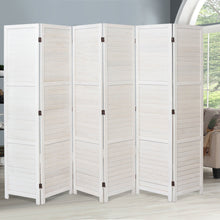 Load image into Gallery viewer, 3/4/6 Panel furn Hand Made Wicker Folding Room Divider Living Room Partition Privacy Screen Living Room Divider Living and Home White 6 Pane -H170*L240CM