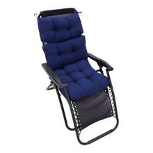 Load image into Gallery viewer, Livingandhome Tri-fold Outdoor Patio Chair Cushion - Blue