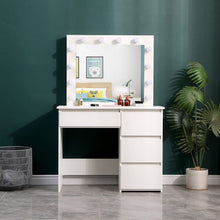 Load image into Gallery viewer, 43cm D Hollywood Dressing Table with Large Lighted Mirror Dressing Tables Living and Home