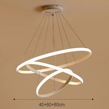 Load image into Gallery viewer, Modern Led Pendant 3 Acrylic Ring Chandelier Pendant Living and Home