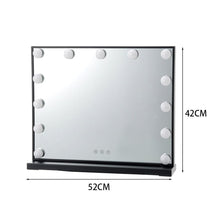 Load image into Gallery viewer, Rectangle LED Makeup Vanity Mirror LED Make Up Mirrors Living and Home 52cm W x 10cm D x 42cm H