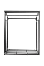 Load image into Gallery viewer, Garden Sanctuary Metal Tube Firewood Rack with PE Cover Roof Garden Sheds Living and Home