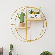 Load image into Gallery viewer, Gold Wall Hanging Storage and Display Decorative Shelf Wall & Display Shelves Living and Home