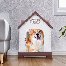 Load image into Gallery viewer, 48cm W Elevated Plastic Dog House with Wire Door Dog Houses Living and Home