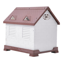 Load image into Gallery viewer, 48cm W Elevated Plastic Dog House with Wire Door Dog Houses Living and Home