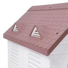 Load image into Gallery viewer, 48cm W Elevated Plastic Dog House with Wire Door Dog Houses Living and Home