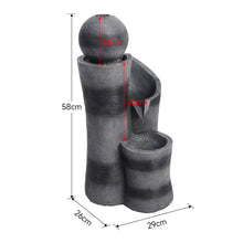 Load image into Gallery viewer, Outdoor 2.4W Solar-Powered Water Fountain Outdoor Decor Fountains Living and Home
