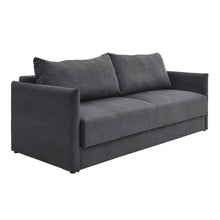 Load image into Gallery viewer, Grey 3-Seater Sleeper Sofa Bed polyester/corduroy Living and Home