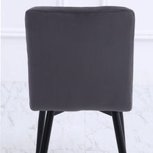 Load image into Gallery viewer, 44 cm Height Set of 4 Tufted Modern Armless Dining Chairs with Metal Legs Dining Chairs Living and Home