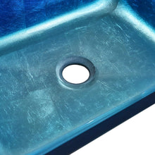 Load image into Gallery viewer, Rectangular Tempered Glass Bathroom Art Design Sink Bathroom Sinks Living and Home