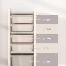 Load image into Gallery viewer, Grey Cute Bus-shaped Storage Shelves Organizer for Kids Shelves & Racks Living and Home