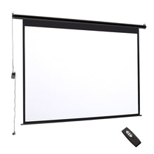 Load image into Gallery viewer, Motorized Electric Projector Screen with Remote Control, AI0721 Projector Screen Living and Home