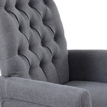 Load image into Gallery viewer, Grey Upholstered Dining Chair