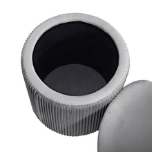 Load image into Gallery viewer, Modern Pleated Storage Ottoman