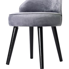 Load image into Gallery viewer, Modern Velvet Dressing Table Stool with Solid Wood Legs