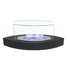Load image into Gallery viewer, Metal Bio-Ethanol Tabletop Fireplace with Flame Guard Black Fireplaces Living and Home