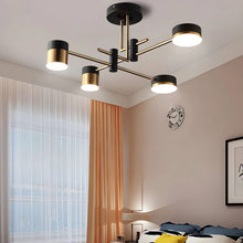 Load image into Gallery viewer, Lightsin Minimalist Gold and Black Ceiling Light Lightsin 4-Light