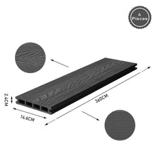 Load image into Gallery viewer, 8.4m2 WPC Decking Wood Grain Patterns Floor Set with Accessories Floor Planks Living and Home