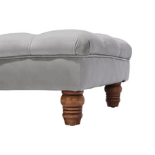 Load image into Gallery viewer, Buttoned Velvet Rectangular Ottoman Footstool with Gourd-shaped Legs