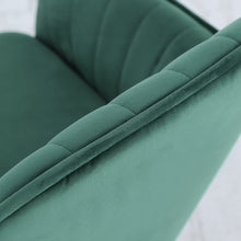 Load image into Gallery viewer, 2Pcs Modern Velvet Upholstered Dining Chairs with Polished Gold Legs