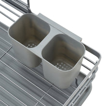 Load image into Gallery viewer, 2 Tier Metal Dish Drainer Rack Sink Washing Plates Draining Board